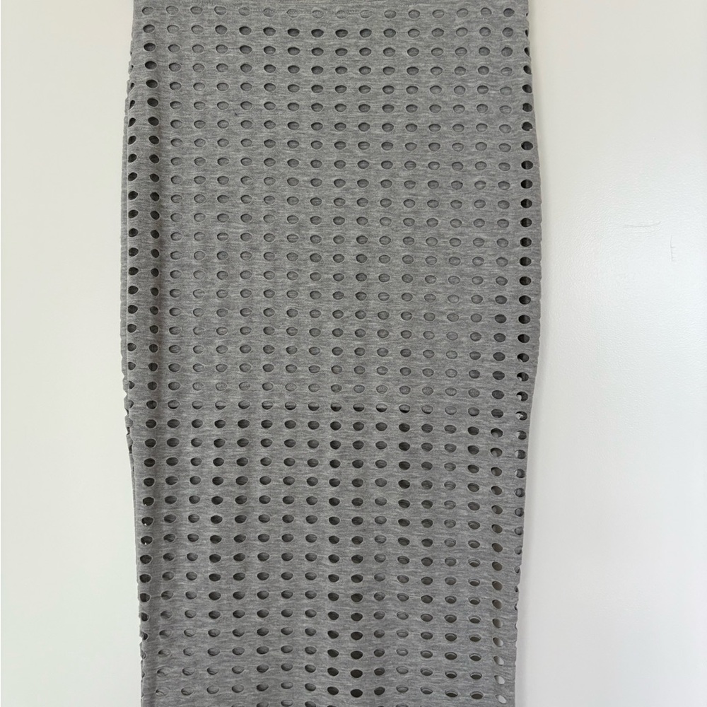 Alexander Wang Gray Textured Pencil Skirt